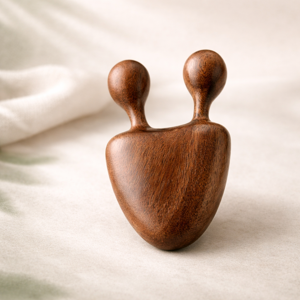 Meridian Balance – Gesichts-Massagetool aus Naturholz